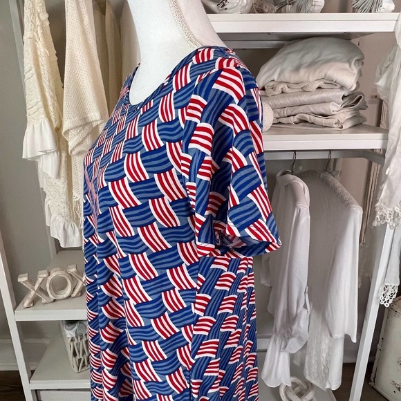 *Lularoe Women's Size Small Dress Patriotic fourth of July #1064 - Picture 9 of 13